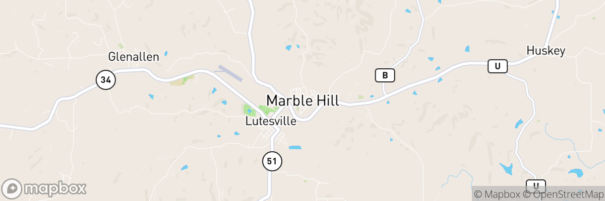 Marble Hill, Missouri map