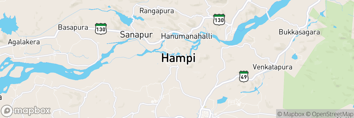 Hampi, Karnataka map