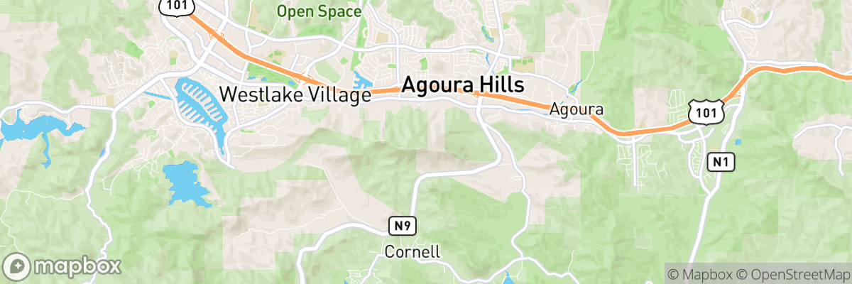 Agoura Hills, California map