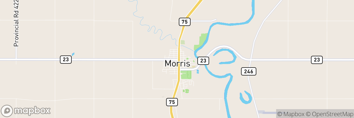 Morris, Manitoba map