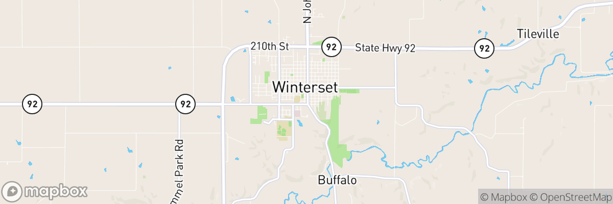 Winterset, Iowa map