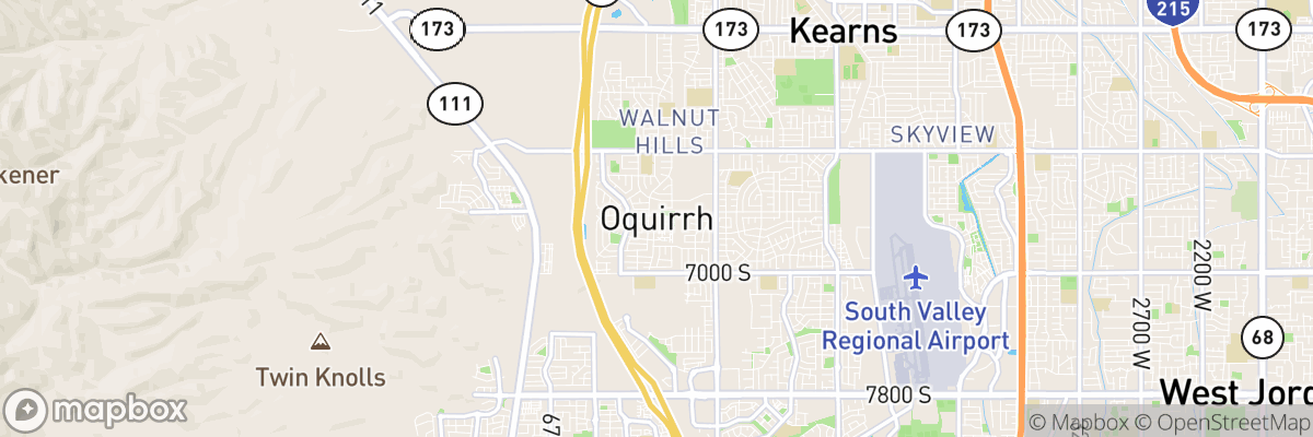 Oquirrh, Utah map