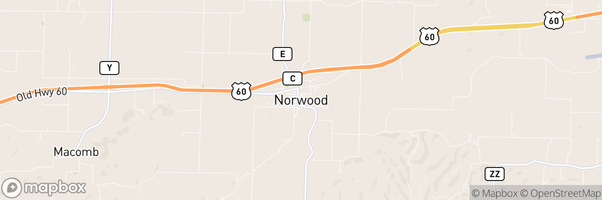 Norwood, Missouri map