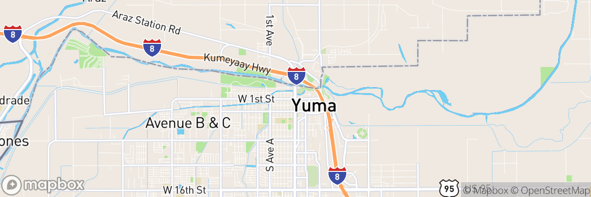 Yuma, Arizona map