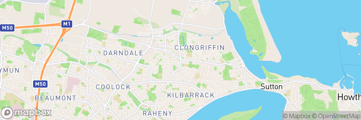 Donaghmede, Leinster map