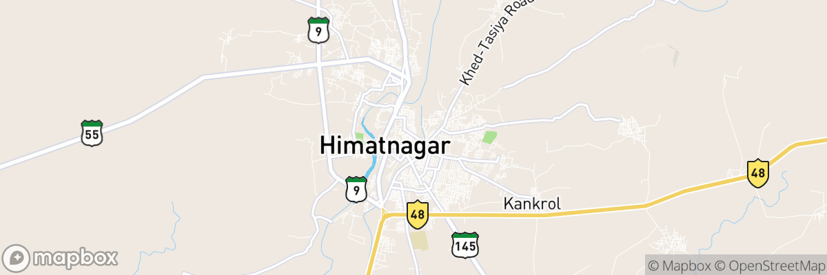 Himatnagar, Gujarāt map