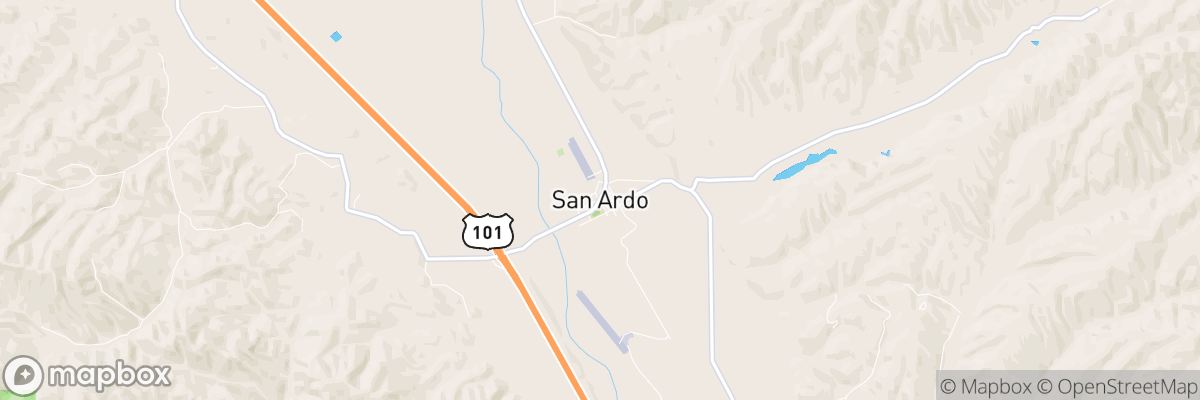 San Ardo, California map