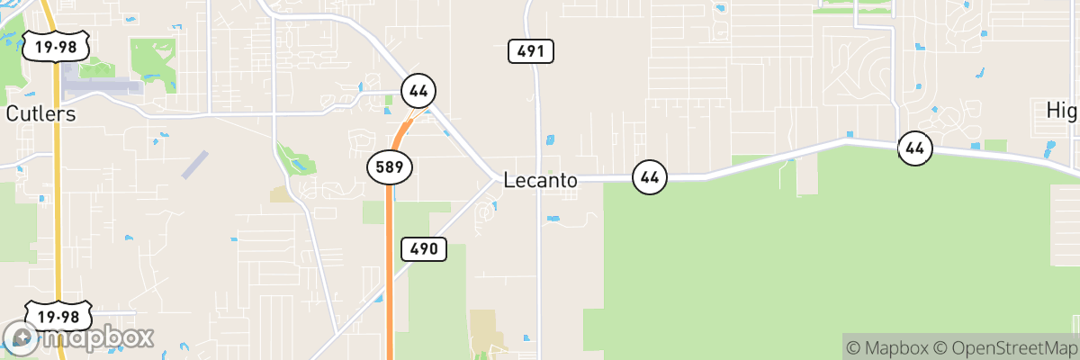 Lecanto, Florida map