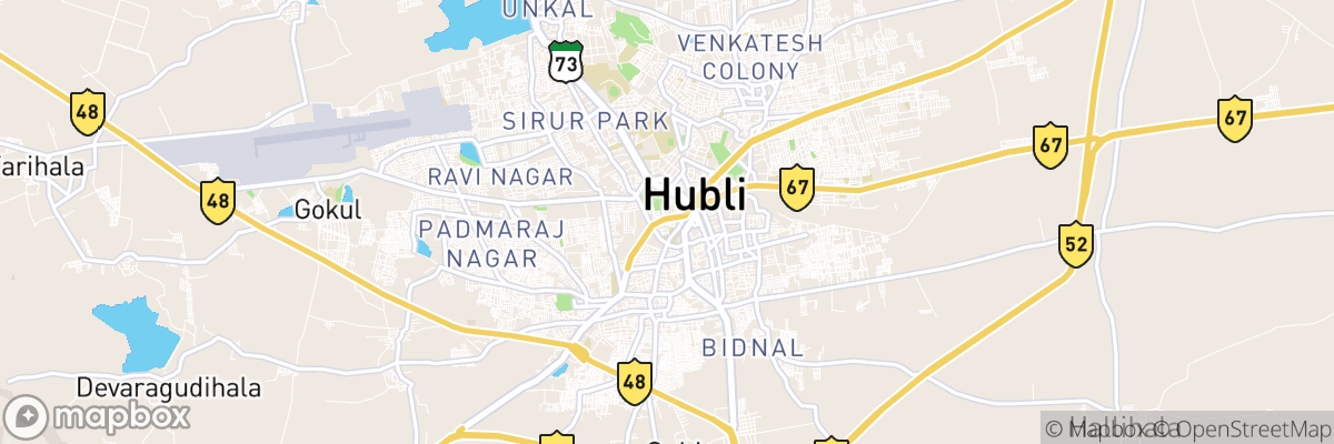 Hubli, Karnataka map