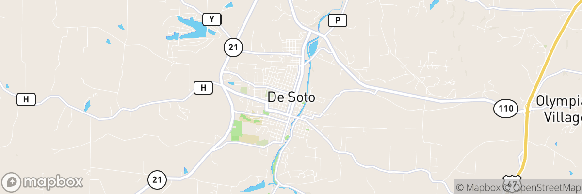 De Soto, Missouri map