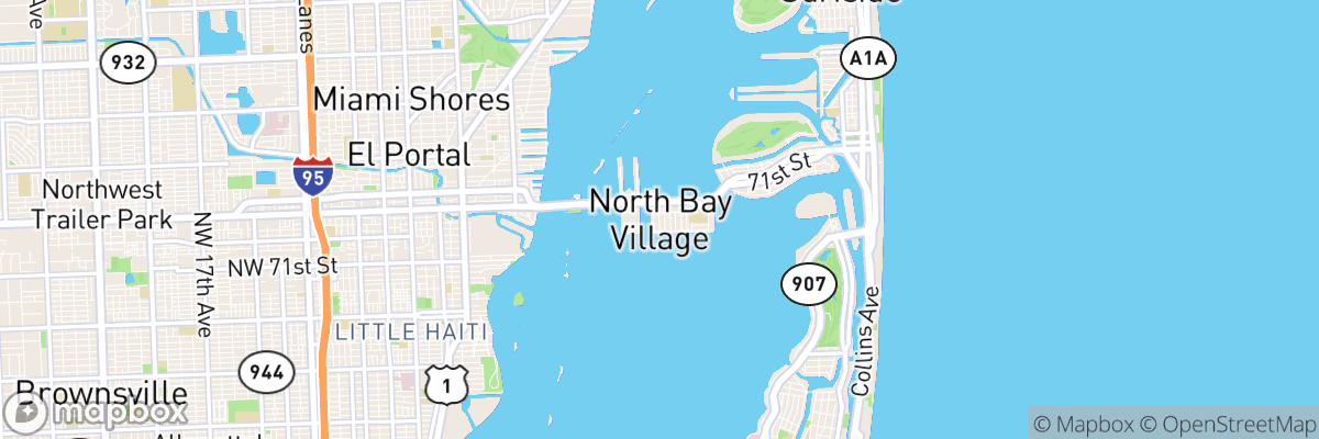 North Bay Village, Florida map