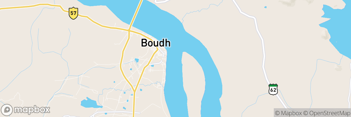 Baudh, Odisha map