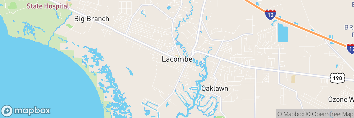 Lacombe, Louisiana map