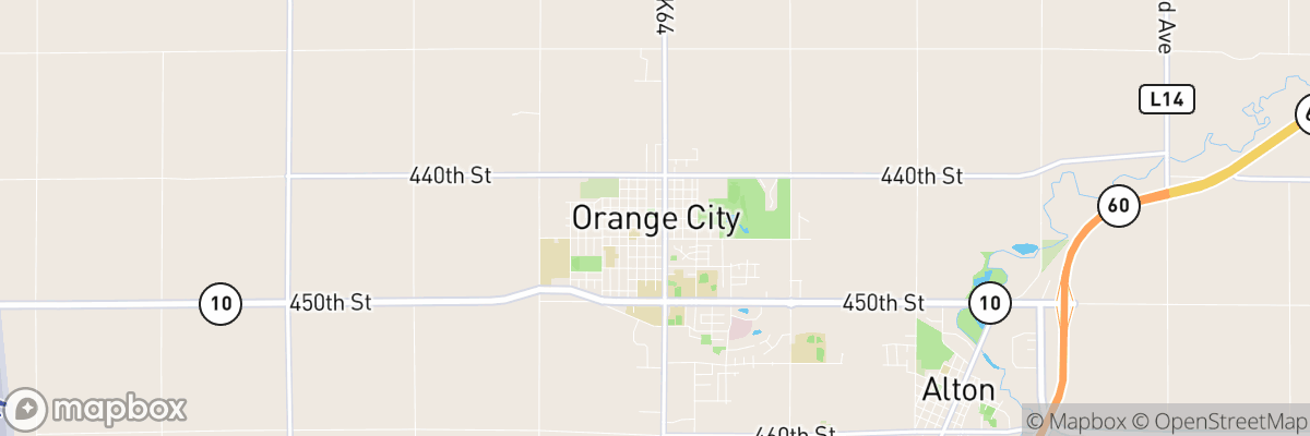 Orange City, Iowa map