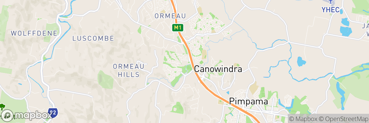 Ormeau Hills, Queensland map