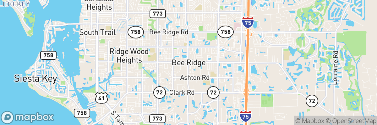 Bee Ridge, Florida map