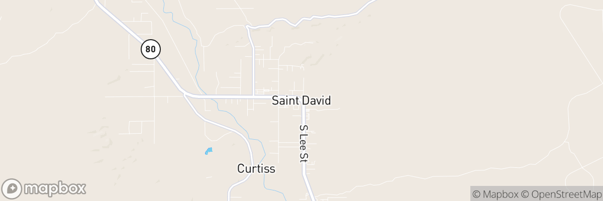 Saint David, Arizona map