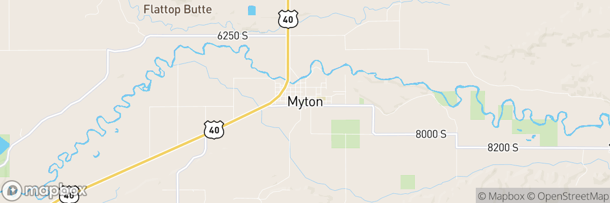 Myton, Utah map