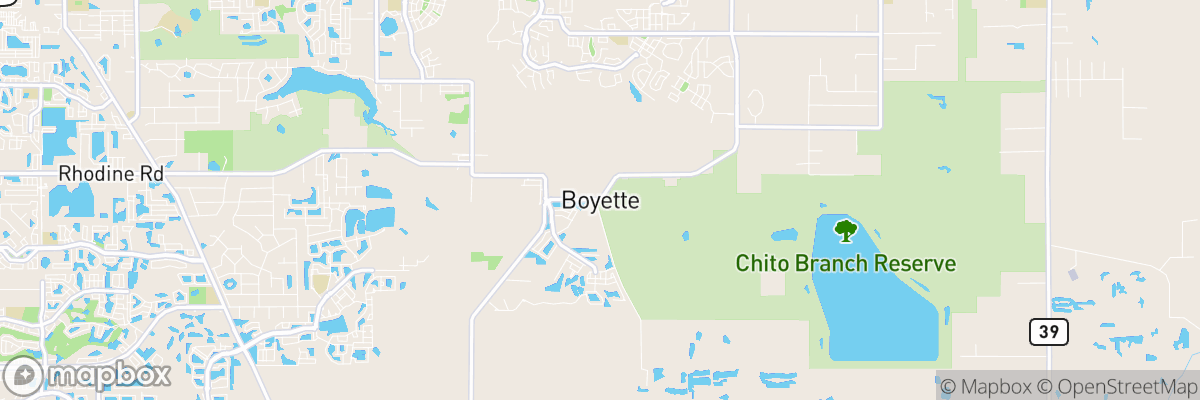 Boyette, Florida map