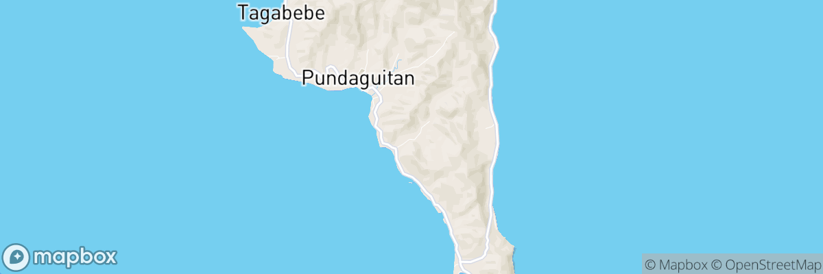 Pondaguitan, Davao map