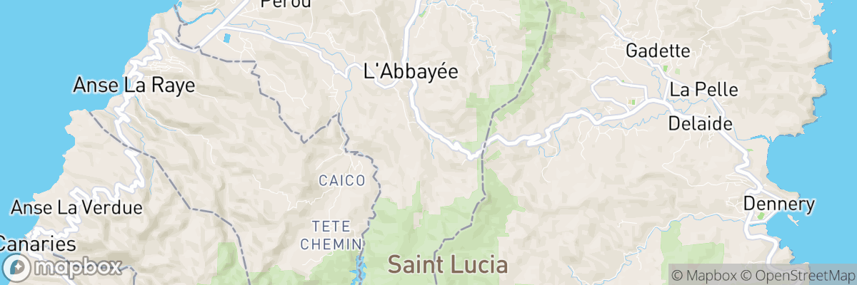 L’Abbayée, Castries map