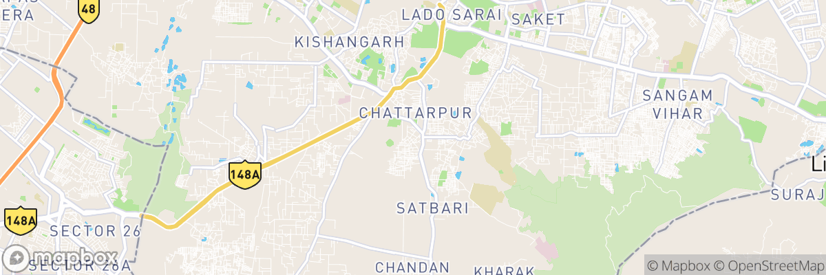 Chhatarpur, National Capital Territory of Delhi map