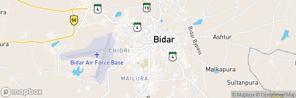 Bīdar, Karnataka map