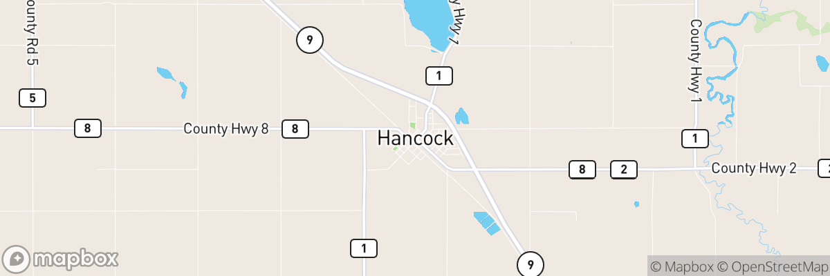 Hancock, Minnesota map