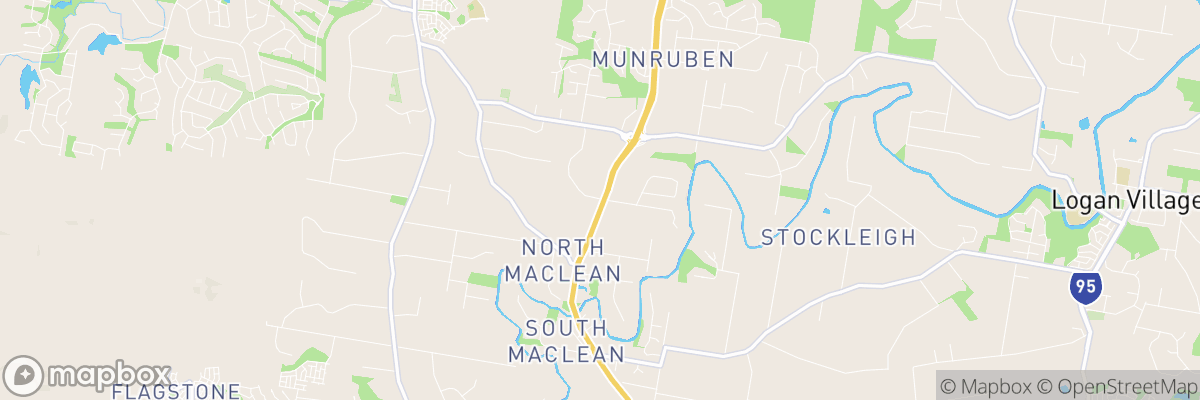 North Maclean, Queensland map