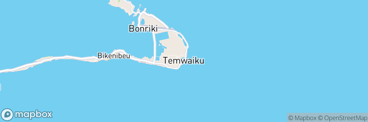 Temaiku Village, Gilbert Islands map