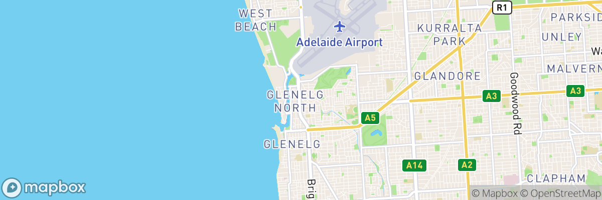 Glenelg North, South Australia map