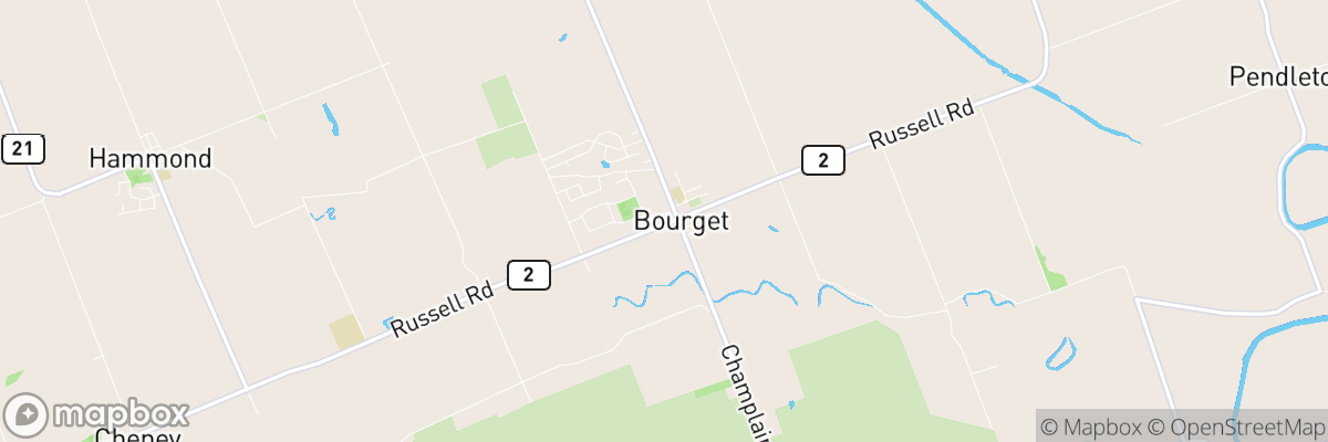 Bourget, Ontario map