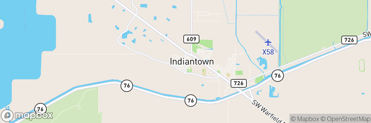 Indiantown, Florida map