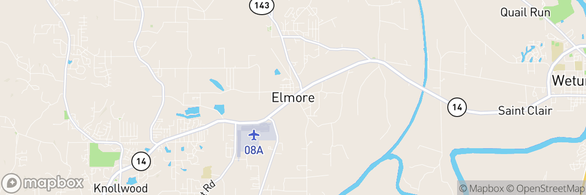 Elmore, Alabama map