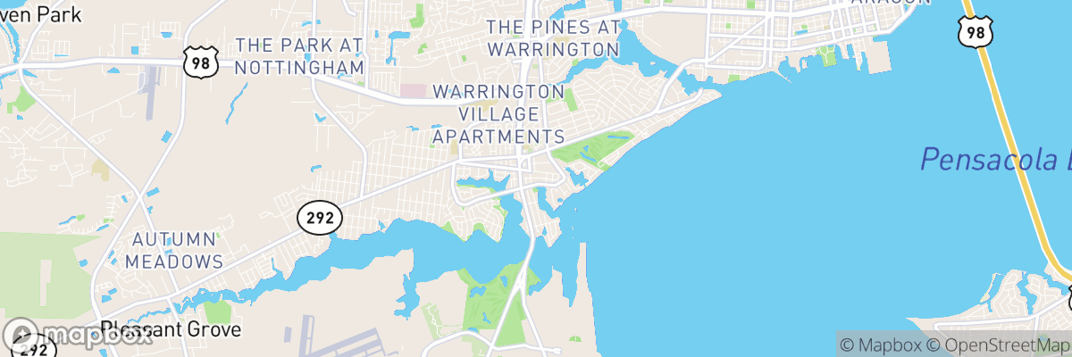 Warrington, Florida map