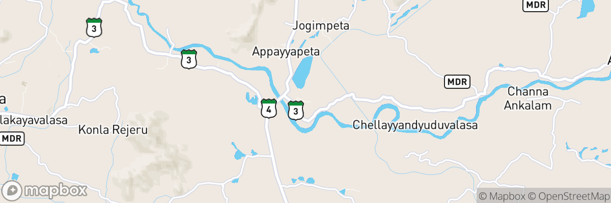 Pedda bhogili, Andhra Pradesh map