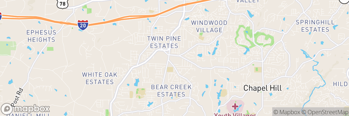 Douglas County, Georgia map