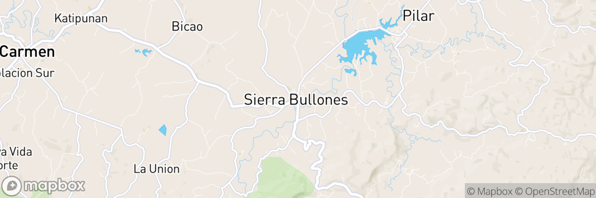 Sierra Bullones, Central Visayas map