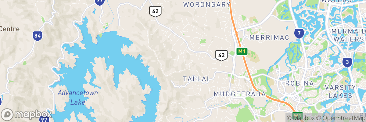 Tallai, Queensland map