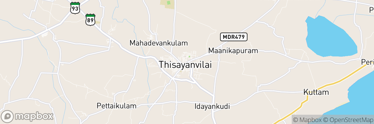 Tisaiyanvilai, Tamil Nādu map