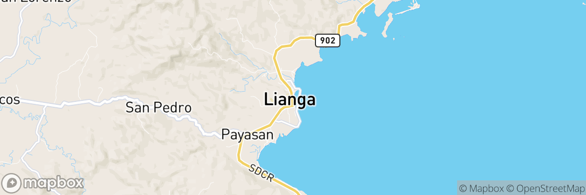 Lianga, Caraga map