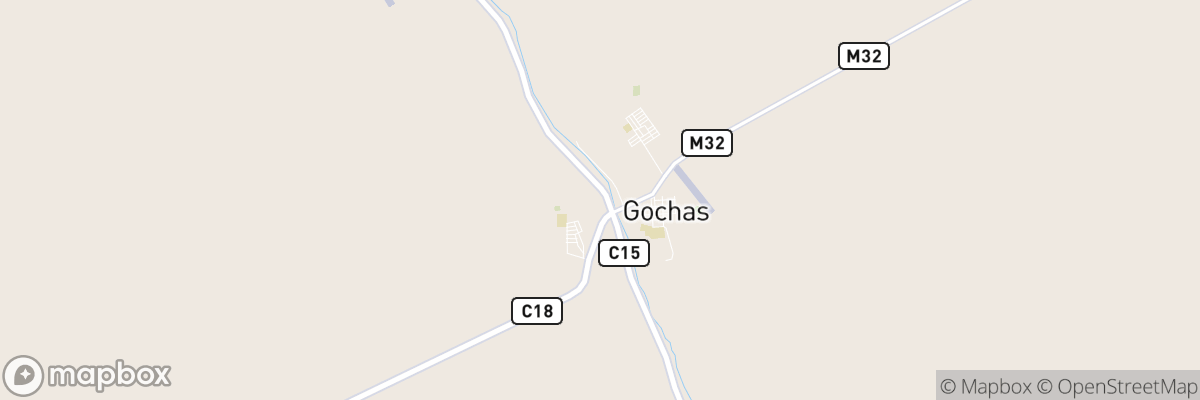 Gochas, Hardap map