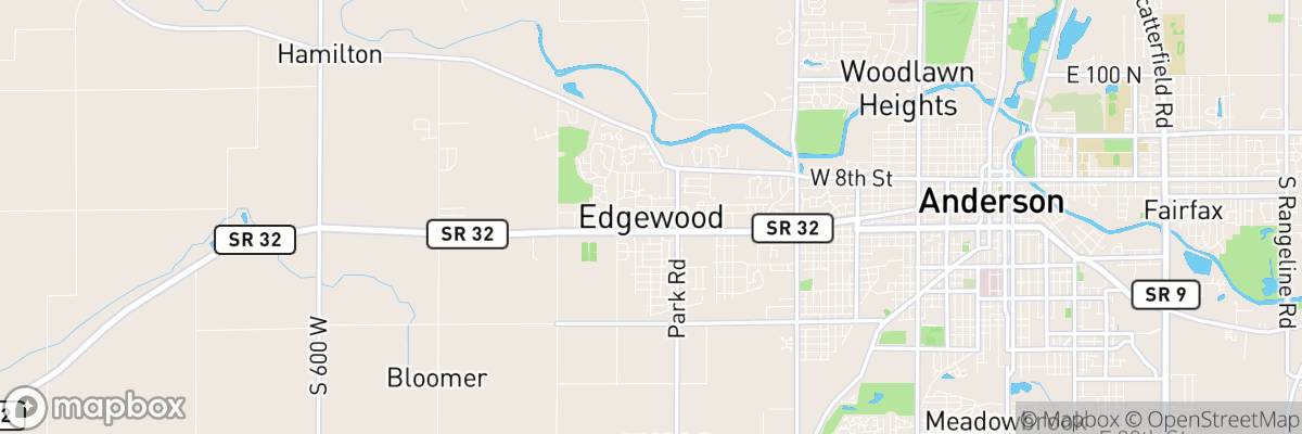 Edgewood, Indiana map