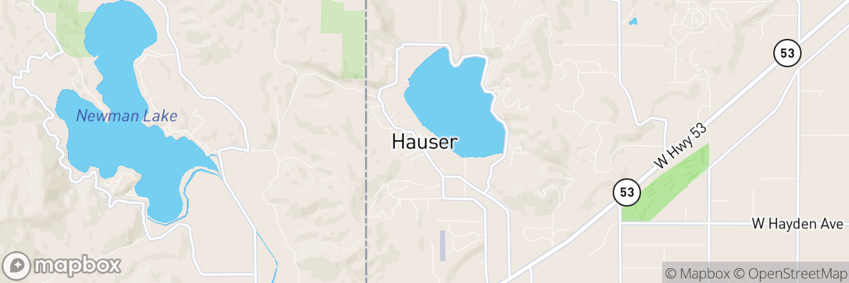 Hauser, Idaho map