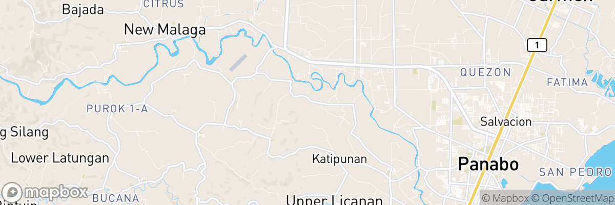 Katipunan, Davao map