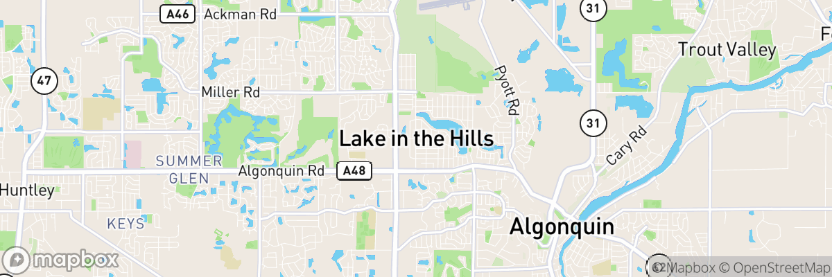 Lake in the Hills, Illinois map