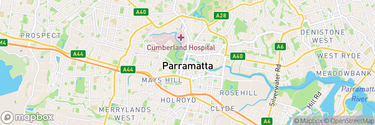 Parramatta, New South Wales map