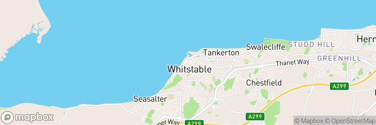 Whitstable, England map