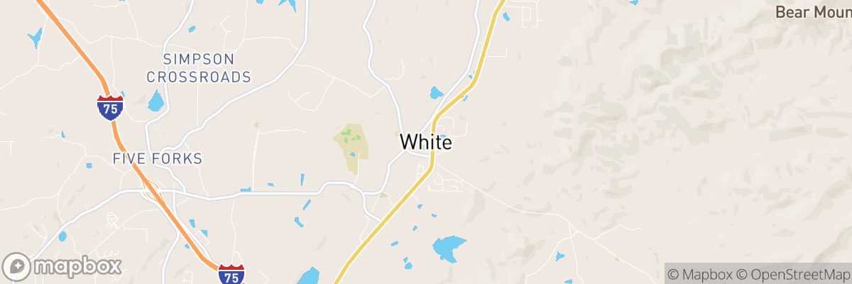 White, Georgia map