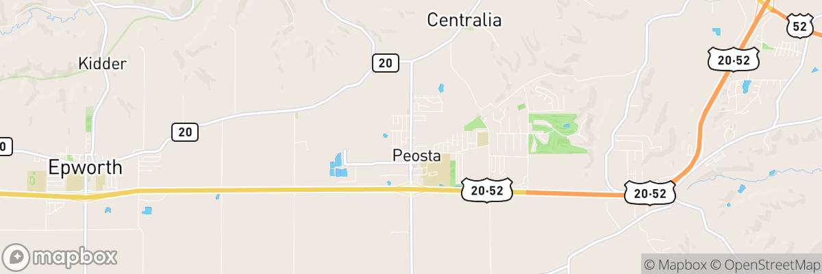 Peosta, Iowa map